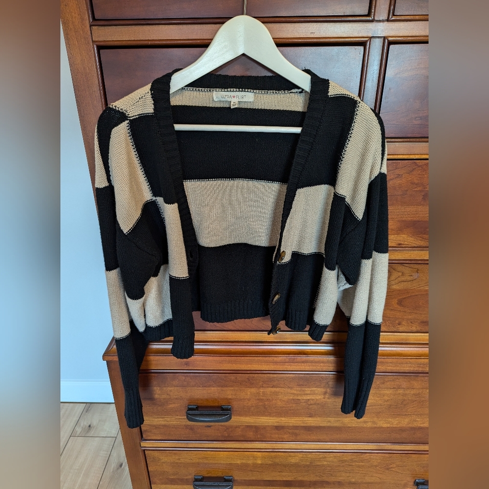 Ultra Flirt Cropped Sweater Cardigan